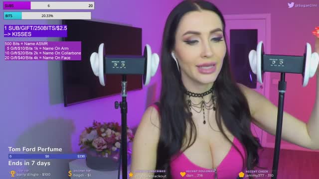 Sexy ASMR Ear Eating , Licking on Twitch