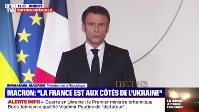 Macron - in a televised address to the nation🔥