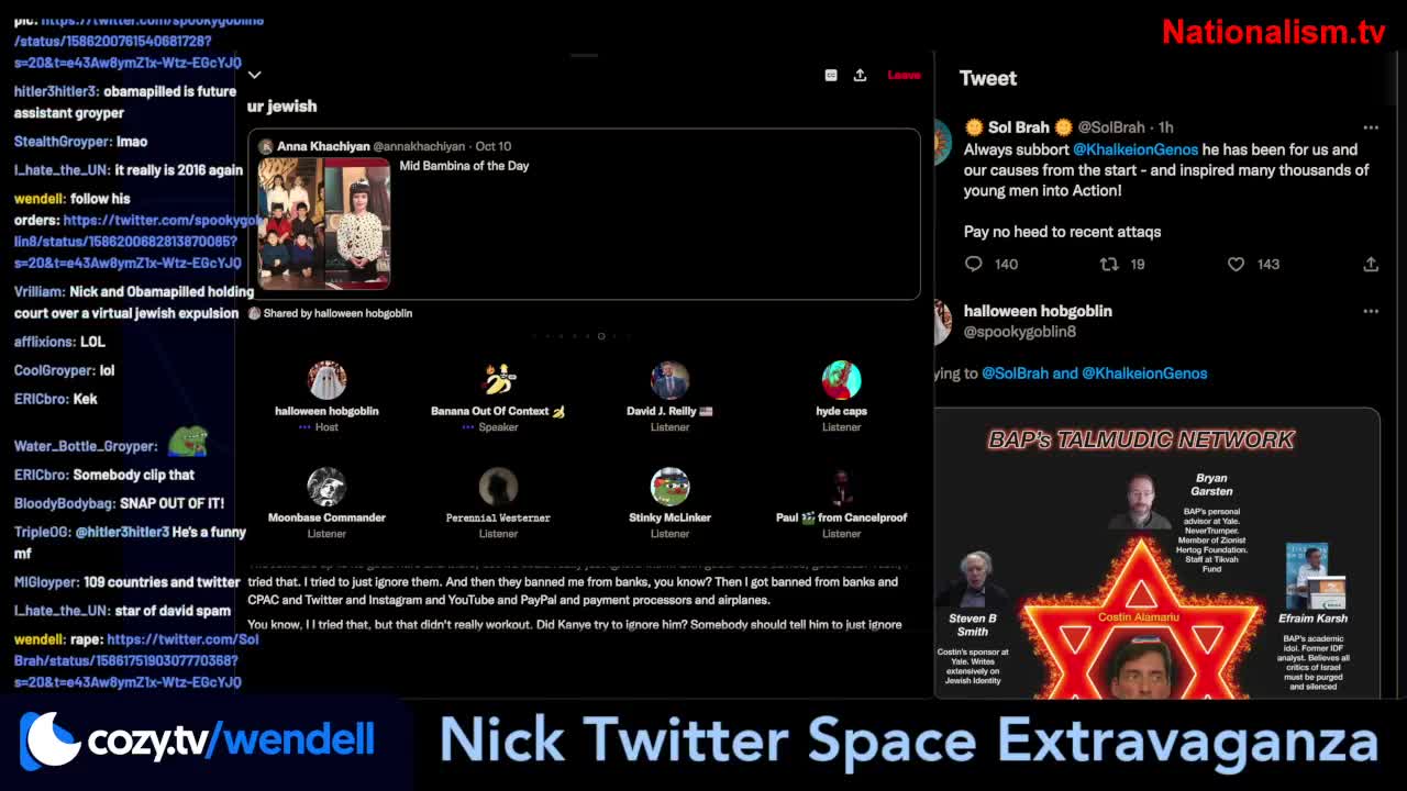 Bronze Age Pervert / Fuentes Followers - A space to resolve differences (October 28, 2022)