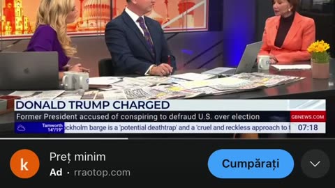 British TV on President Trump's indictment.