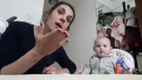 It's so funny, this little kid's video makes you sure to be happy and happy