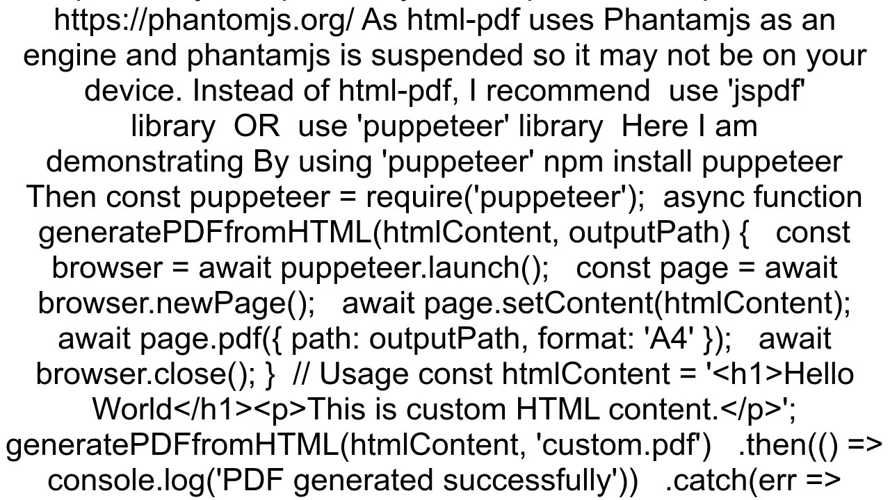htmlpdf Failed to load PhantomJS module You have to set the path to the PhantomJS binary using 39op