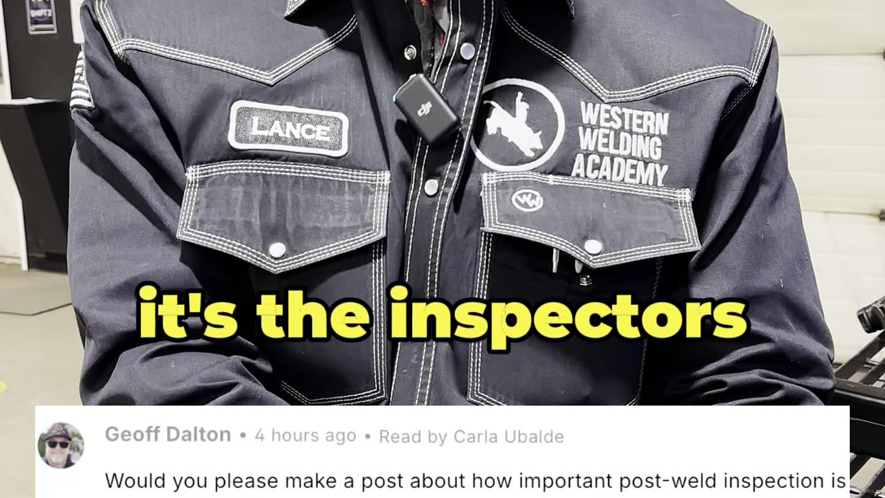 How important are post-weld inspections?! 🤔💬👨🏻‍🏭