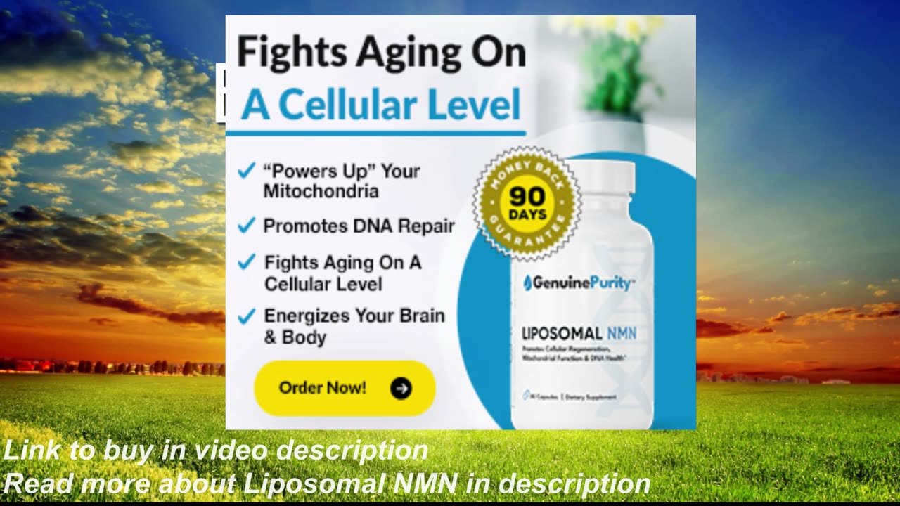 Increased energy, improve memory, sleep, libido, immune system and blood pressure with liposomal NMN