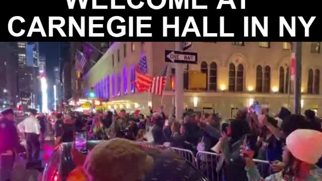 AOC Welcomed to Carnegie Hall with F&ck Joe Biden and De Blasio Chants