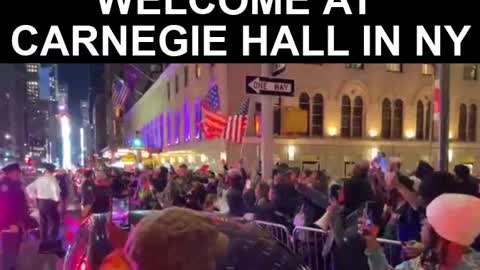 AOC Welcomed to Carnegie Hall with F&ck Joe Biden and De Blasio Chants