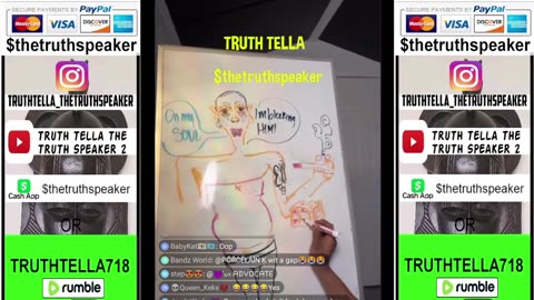 LIYAH THE DOLL THE ARTIST IS BACKKK! DRAWS TRAP CECE ON THE WHITE BOARD