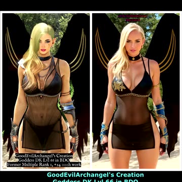 My DK Creation in BDO (Left) | I Made Her More Real with AI Coding (Right)