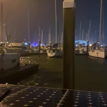 Hurricane Nicholas on SV Imagine getting busy out here...