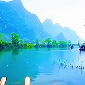 The scenery is picturesque and colorful