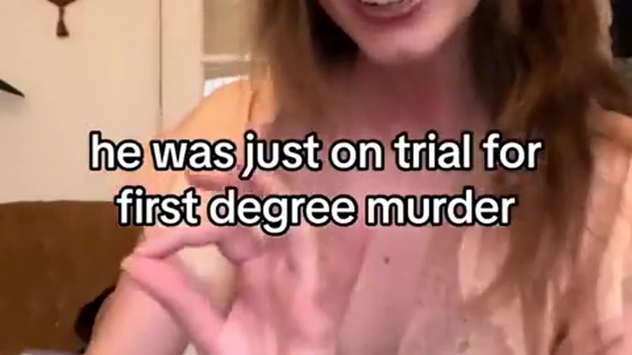 Woman getting excited over a man charged with crime