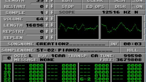 Amiga and Atari ST Protracker Music Mods - Creation