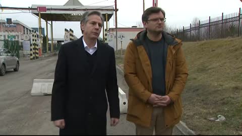 Antony Blinken enters Ukraine after meeting foreign minister Dmytro Kuleba