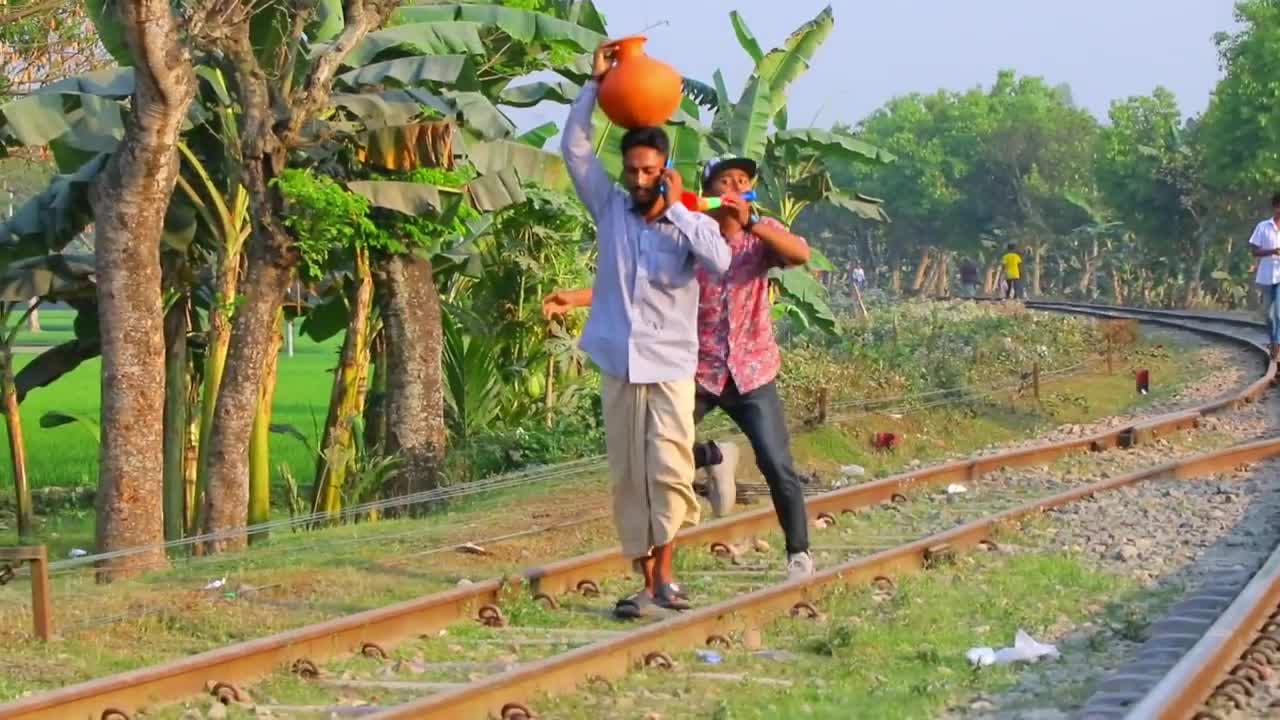 Train prank funny video