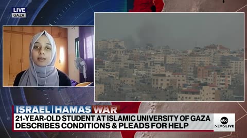 Palestinian college student describes life in Gaza