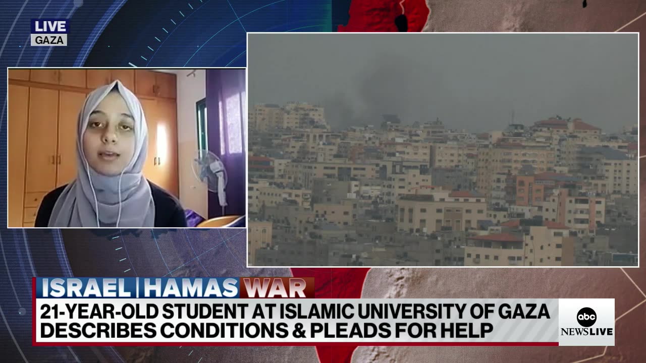 Palestinian college student describes life in Gaza