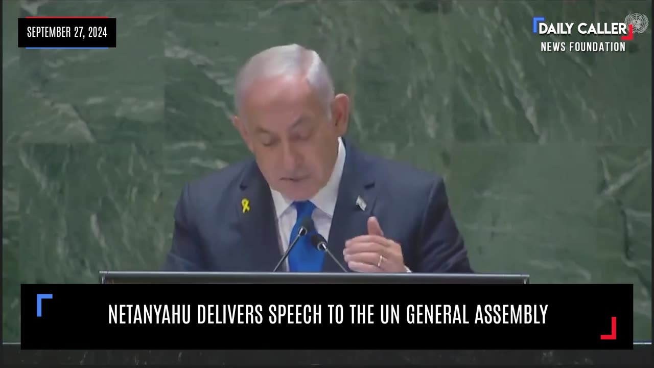 Netanyahu Delivers Speech to the UN General Assembly, WATCH: