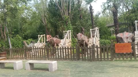 What are these little dinosaurs doing?