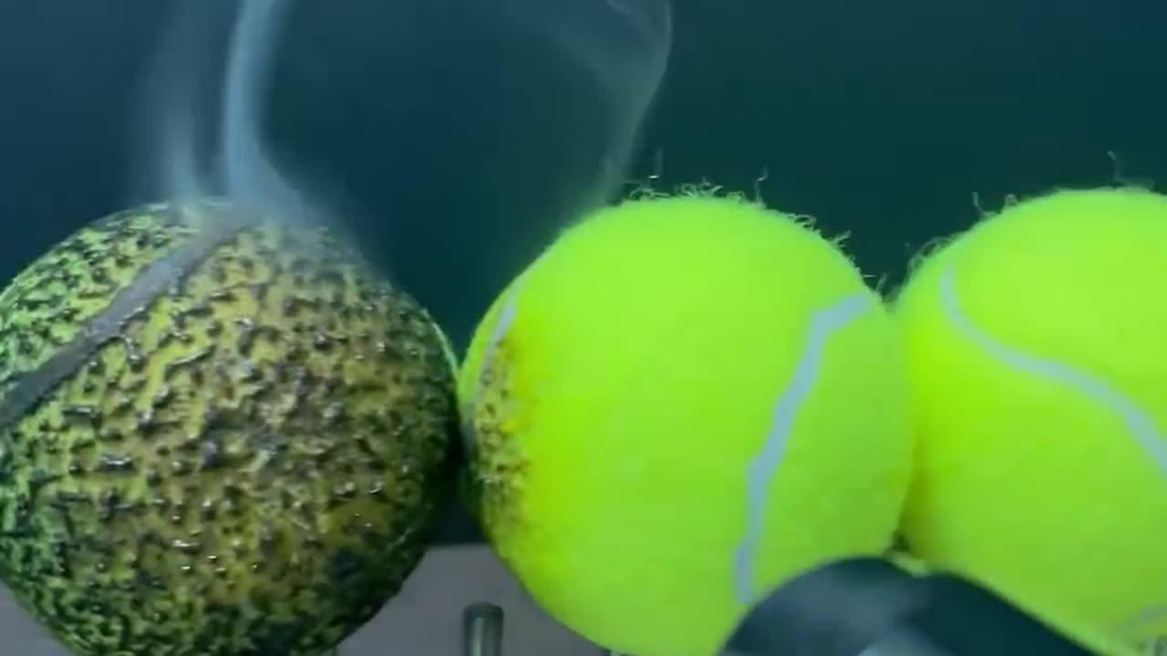 Powerfull lighter vs tennis ball