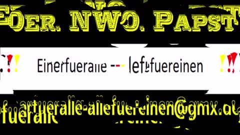 Der.NWO.Papst ( Die - - - Ankündigung ) ! ! ! . . .