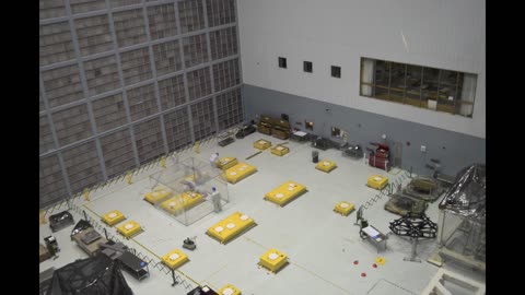 Time-lapse: Construction of the James Webb Space Telescope.🚀