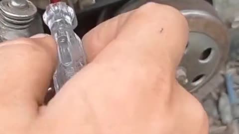 Taking the motorcycle