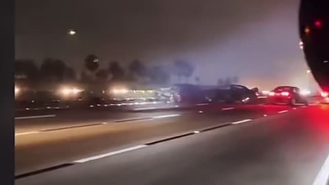 Multiple car accident due to fog be careful!