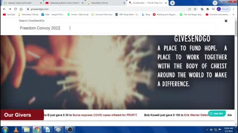 Givesendgo Trucker Convoy 2022 Site Hacked Or Too Many People Trying To Give