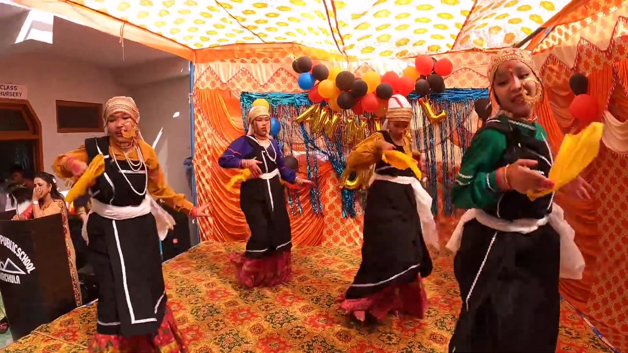 Indian Culture Dance Uttrakhand dress