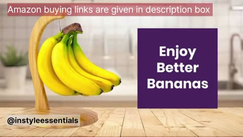 Banana Hanger Stand with Stainless Steel Hook