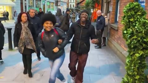 She Fell on the Ground: Bushman Prank
