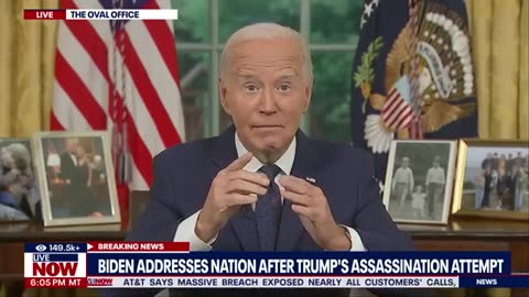 WATCH: Full Biden Oval Office address after Trump rally shooting | LiveNOW from FOX