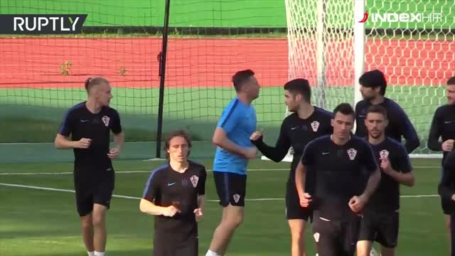 Trening Hrvatske uoči finala SP-a
