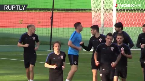 Trening Hrvatske uoči finala SP-a