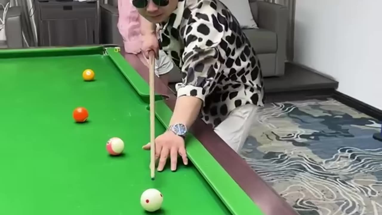 funny billiards video