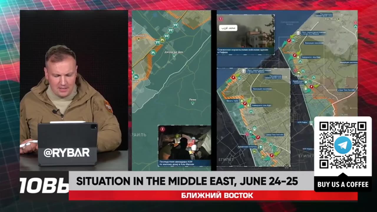 ►🚨▶ ⚡️⚡️🇮🇱⚔️🇵🇸 Rybar Review of the Middle East on June 24-25 2024