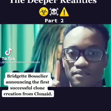 Human cloning being exposed hidden tape