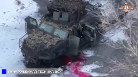 🇷🇺🇺🇦Video footage of a Kozak-2M1 armored vehicle of the Armed Forces of Ukraine