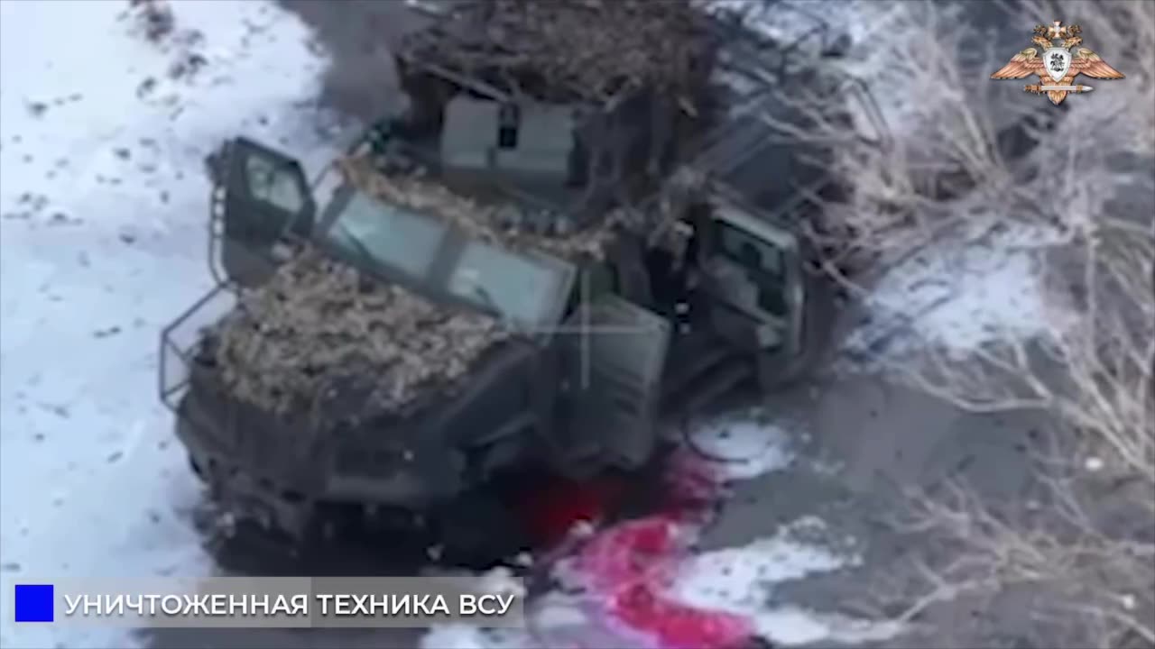 🇷🇺🇺🇦Video footage of a Kozak-2M1 armored vehicle of the Armed Forces of Ukraine