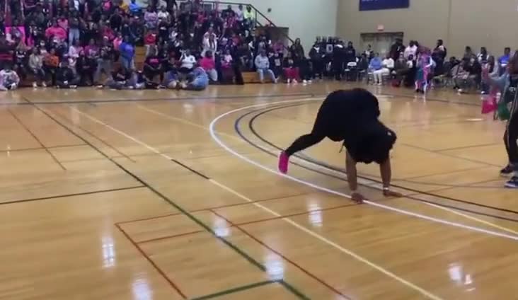 Moms Have A Skank-Off At An Assembly In A High School Gym