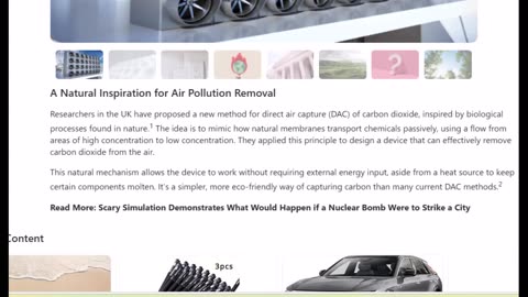 Airbus and Toshiba, air pollution removal, Textile energy grid charges wirelessly