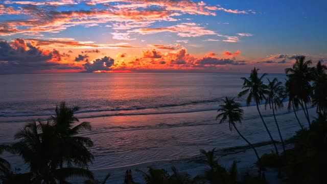 Drone Capture Of a Beautiful Sunset View.