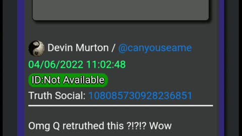 Q on Truth Social