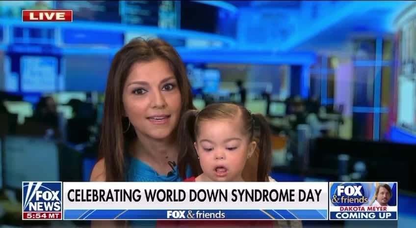 ADORABLE! Fox News Host Brings Daughter to Work to Celebrate World Down Syndrome Day