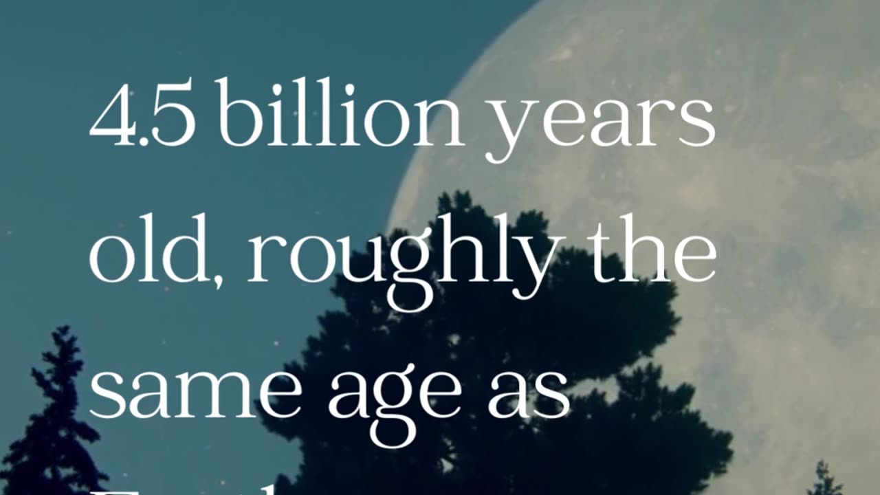 How old is the MOON? #fact #shortsvideos #shorts