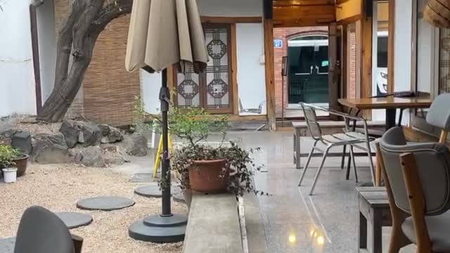 Cafe in Bukchon Village, South Korea