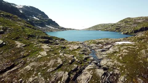 Mountain, water, and landscape