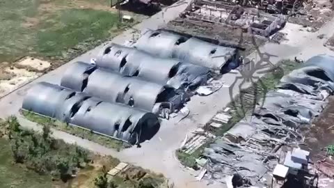 (Insane Detonation)Ukrainian Drone Discovers a Munitions Pile On a Russian Airfield