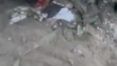 Graphic Content: After being hit by a projectile