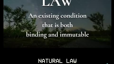 NATURAL LAW #3